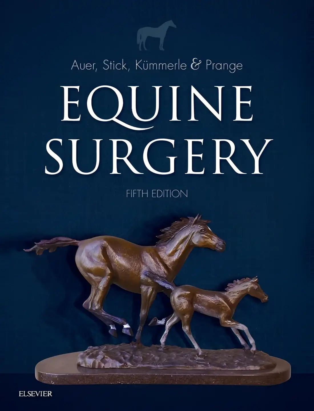 Bronzen beeld van twee paarden in beweging op een getextureerde basis voor equine surgery geselecteerd voor doodys core