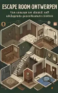 Houten puzzelbox met donker gepolijste afwerking en geometrische patronen voor escape room ontwerpen en room ontwerpen