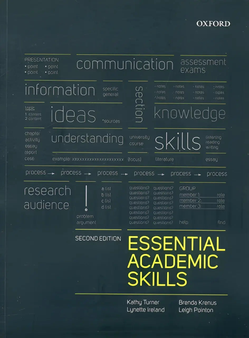 Donkergroene hardcover boek essential academic skills tweede editie van oxford university press voor academische vaardigheden