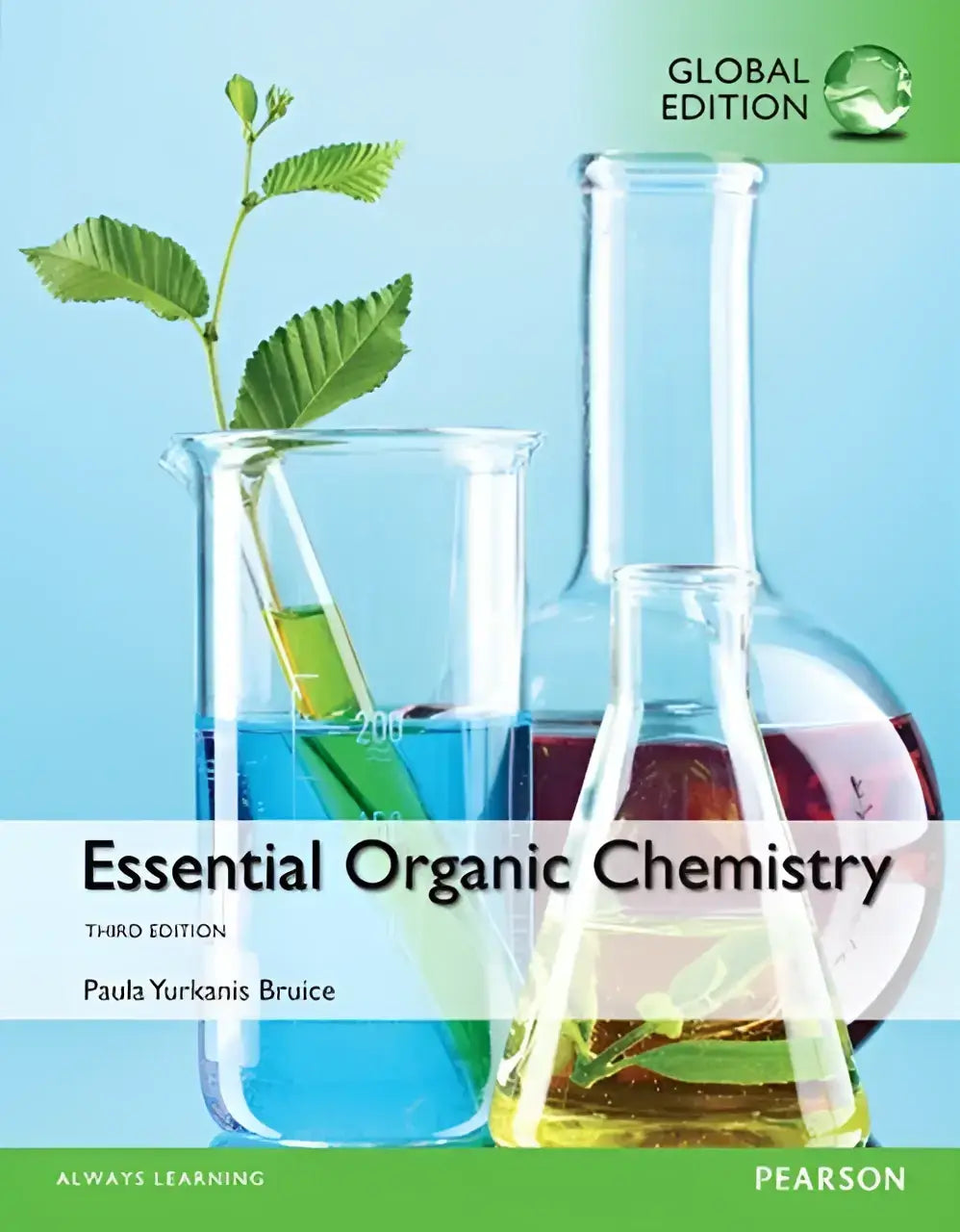 Het boek essential organic chemistry derde editie door paula yurkanis bruice voor studie van organische chemie