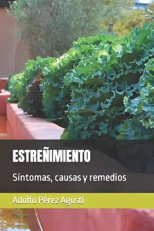 De boekcover van Estreñimiento toont de titel met de focus op oorzaken y remedios door Adolfo Pérez Agusti