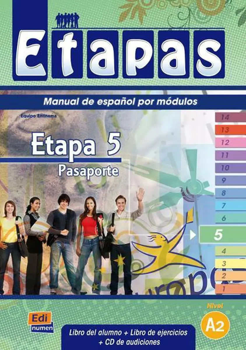 Etapas 5 - pasaporte libro de alumno/ejercicios + cd-audio - etapas 5 - pasaporte libro de alumno/ejercicios + cd-audio