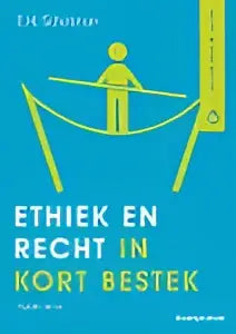 Ethiek en recht in kort bestek met gele silhouetten van mensen die elkaar vasthouden door edward schotman koninklijke boom uitgevers