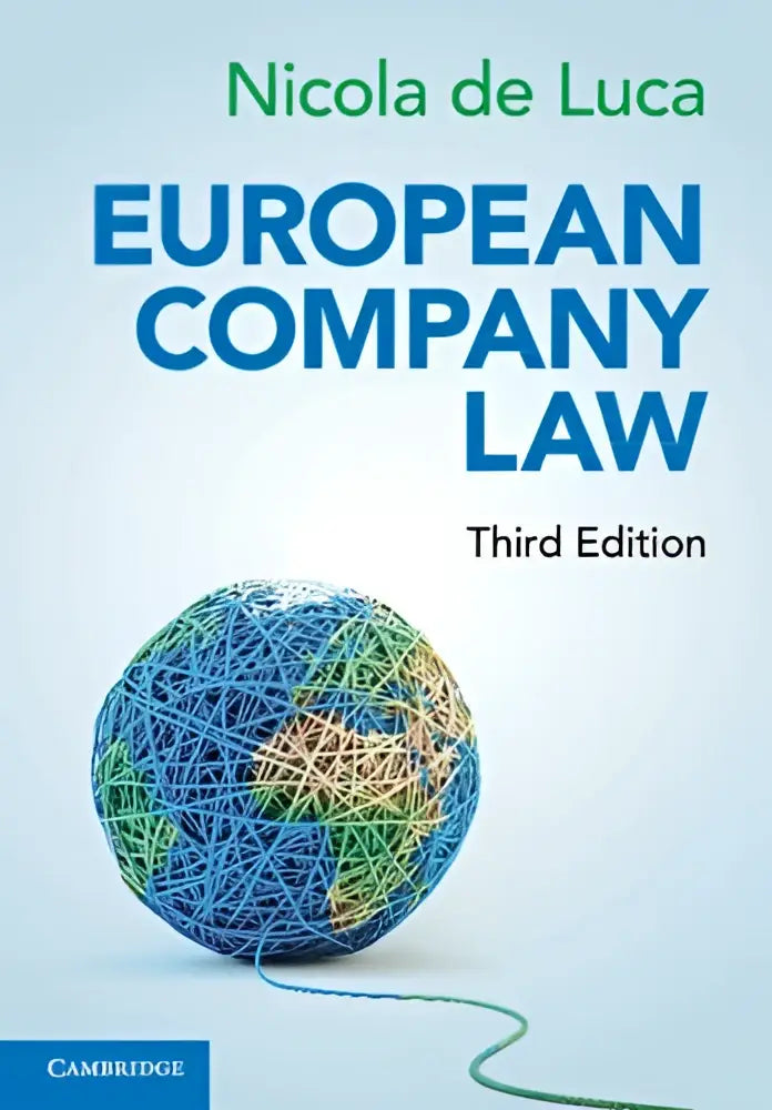 De omslag van european company law toont een globe omwikkeld met blauw, groen en beige touw op een lichte achtergrond