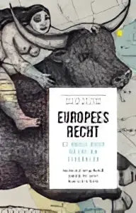 Zwart-witte boekcover europees recht van constantijn bakker en merijn maassen voor bachelorstudenten