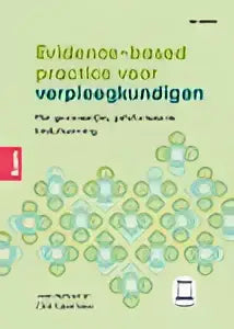 De voorkant van evidence-based practice voor verpleegkundigen met groene en witte geometrische achtergrond door chris kuiper en joan verhoef