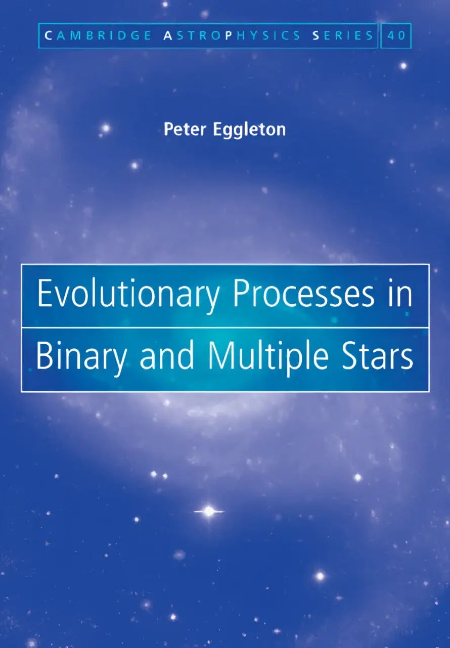 Blauw hardcoverboek met een kosmisch sterrenvelddesign bespreekt statistieken van single stars en multiple stars door peter eggleton