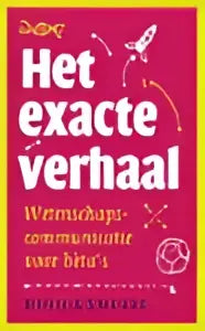 Het boek exact verhaal van ionica smeets heeft een felroze cover met zwarte en witte tekst over exacte wetenschappen natuurwetenschappen