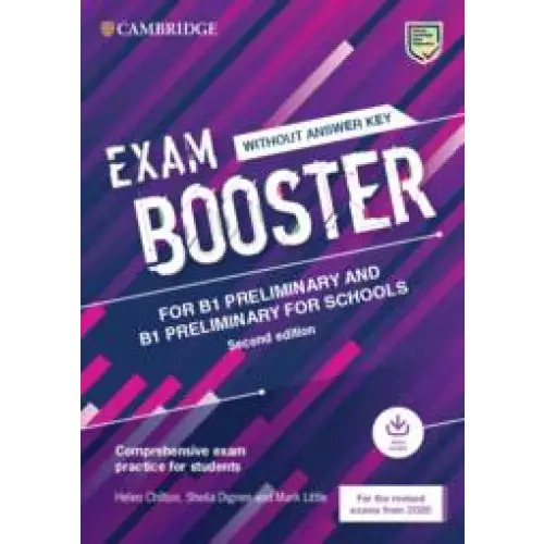 Exam booster for b1 preliminary and b1 preliminary for schools without key with audio 2020 exams exam practice for