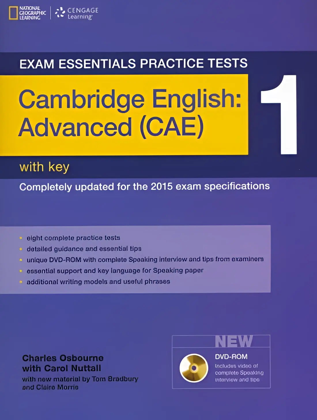 Exam essentials: cambridge advanced practice tests 1 book with key + dvd-rom - exam essentials: cambridge advanced