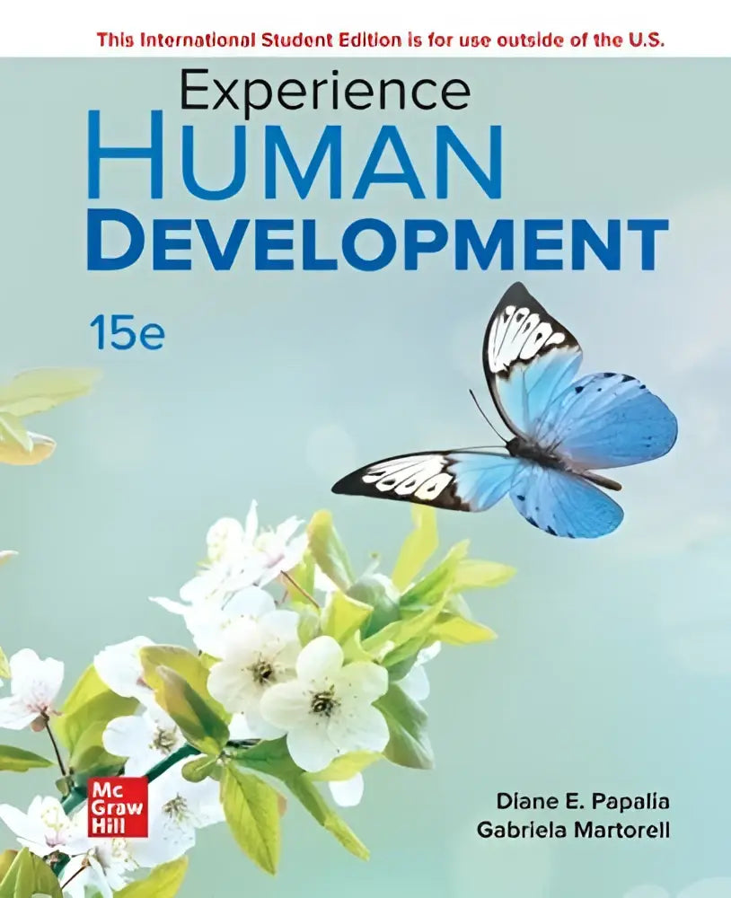 Afbeelding van de achterkant van het 15e editie leerboek experience human development door Diane E in ervaring menselijke ontwikkeling