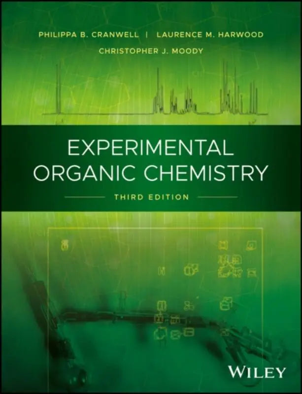 Groene hardcover tekstboek experimental organic chemistry derde editie van philippa b voor studie van experimental organic chemistry