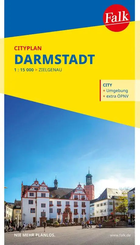 Falk Cityplan Darmstadt 1:15.000