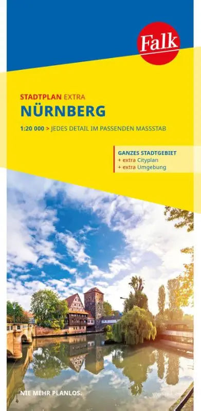 Falk Stadtplan Extra Nürnberg 1:20.000 - mit Ortsteilen von Feucht, Fürth, Heroldsberg, Oberasbach, Röthenbach a. d. P.,
