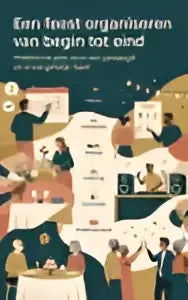 Poster van een praktische gids feest organiseren met illustraties van mensen in traditionele kleren voor een onvergetelijk feest