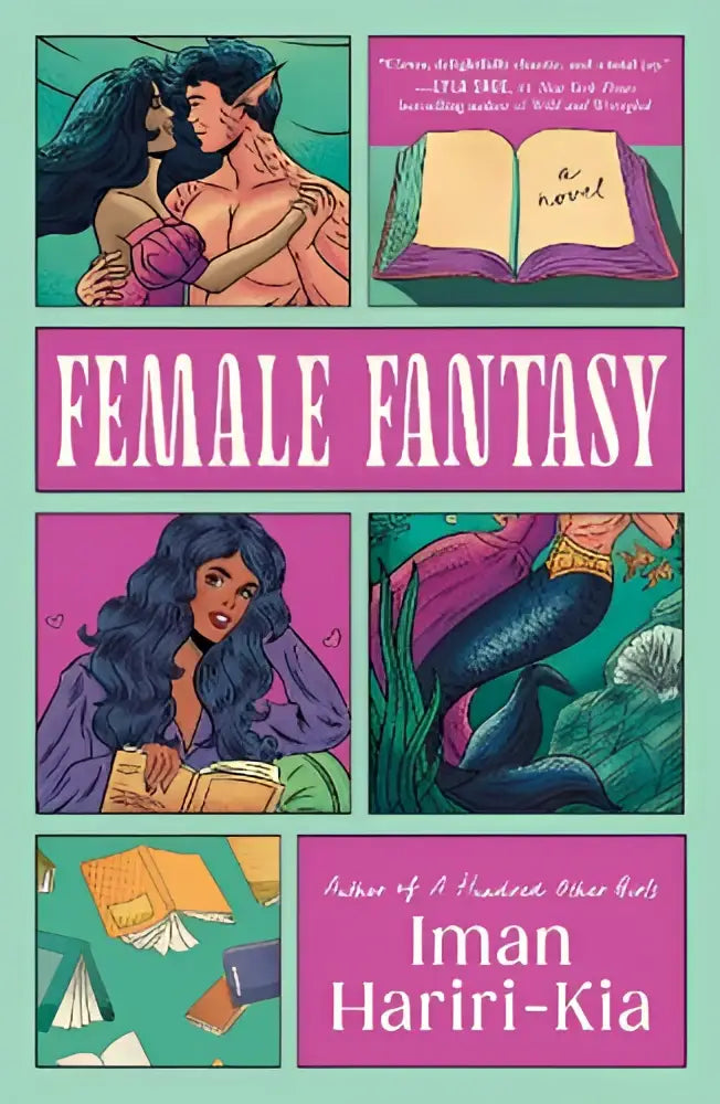 De boekcover van female fantasy door iman hariri-kia toont kleurrijke illustraties en past bij spicy contemporary romance fans