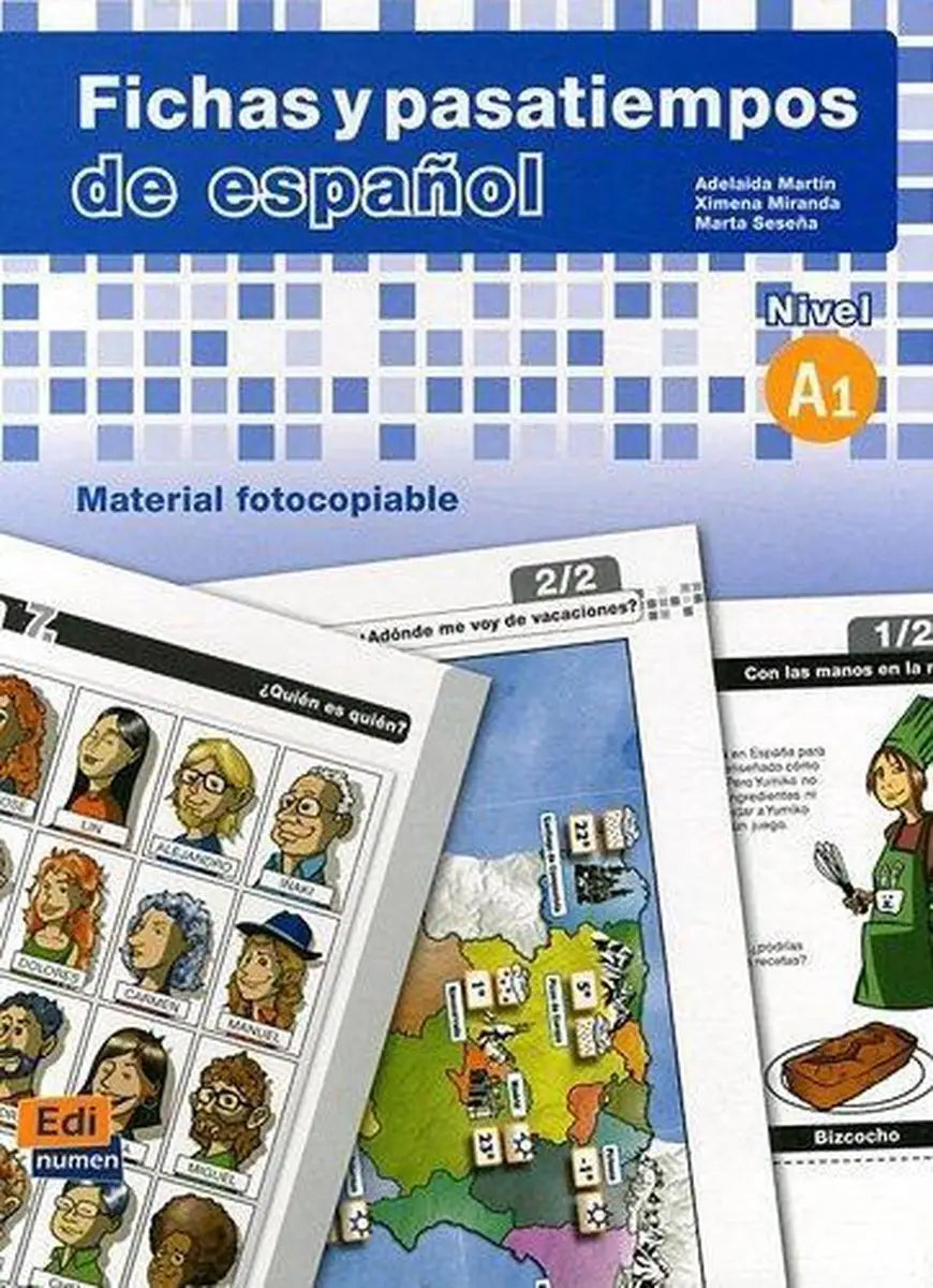 Fichas y pasatiempos de español. Nivel a1 - fichas y pasatiempos de español. Nivel a1 - boek