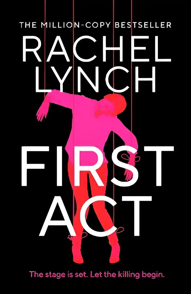 Boekcover van first act met roze silhouet van een figuur voor de kelly porter prequel van bestselling auteur porter prequel from