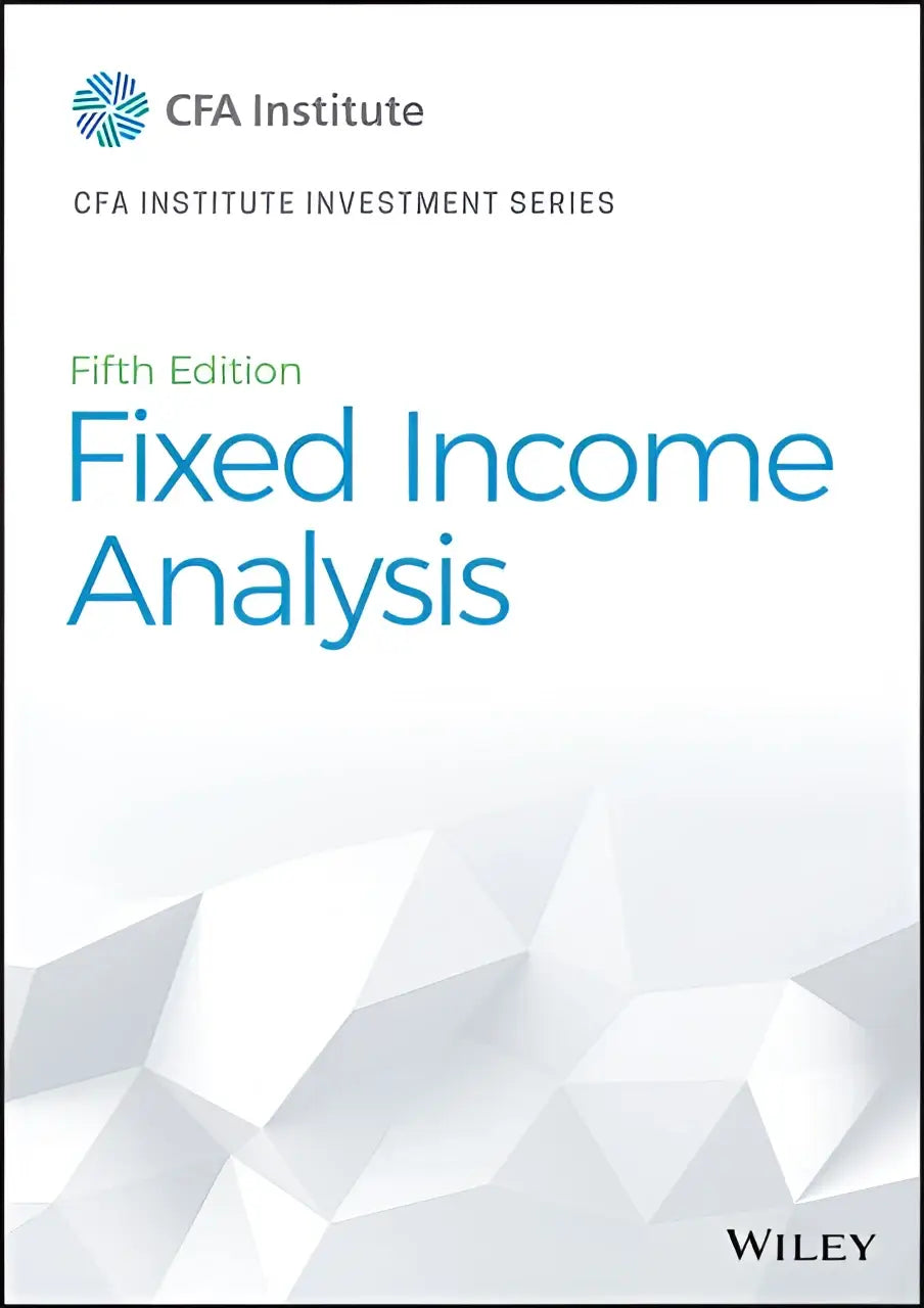 Fifth edition fixed income analysis textbook from cfa institute investment series by wiley for income analysis