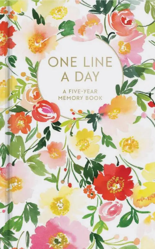 Floral One Line a Day: A Five-Year Memory Book - A Five-Year Memory Book