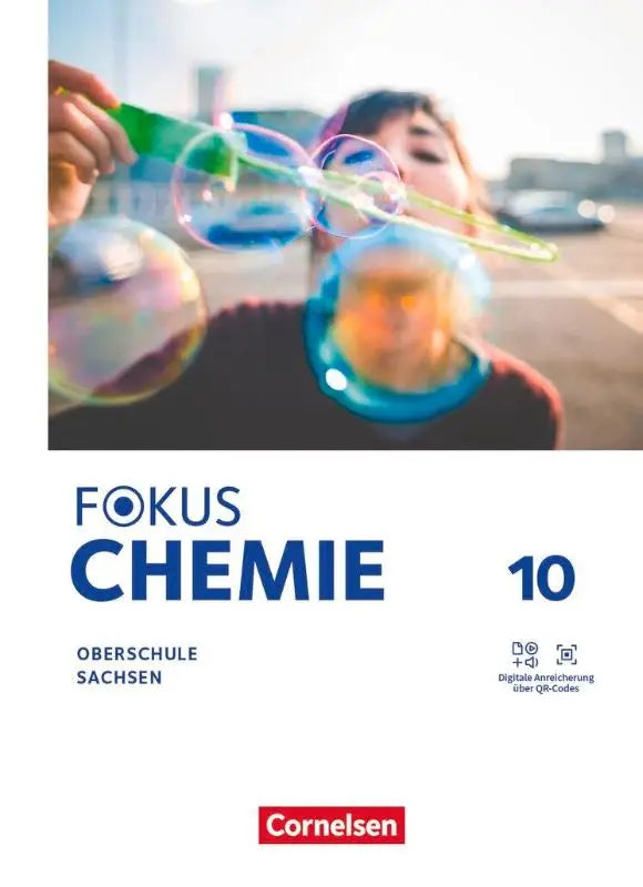 De voorkant van het fokus chemie 10 leerboek voor mittlere schulformen met animationen und simulationen
