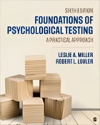 De achterkant van de zesde editie van foundations of psychological testing een praktische aanpak door leslie a