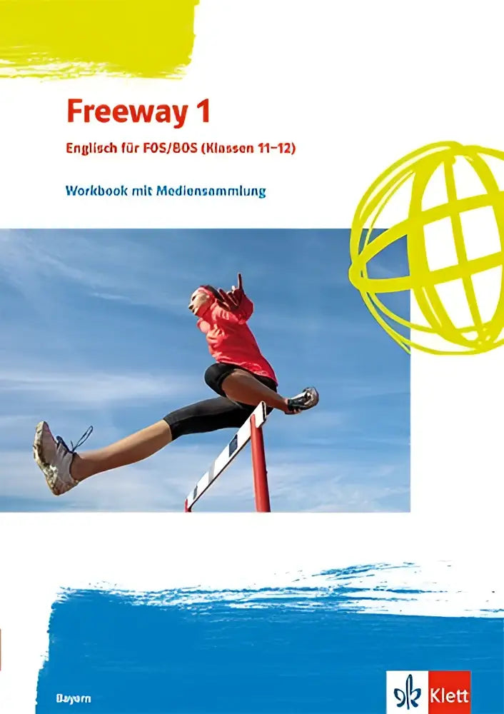 Freeway 1 workbook mit mediensammlung showing vibrant athlete hurdling under clear blue sky for english learning