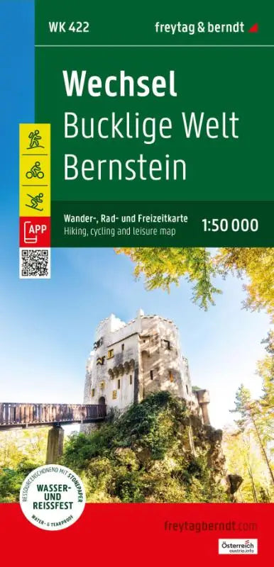 freytag & berndt Wanderkarte Wechsel - Bucklige Welt - Bernstein 1:50.000 - Bucklige Welt - Bernstein, mit APP, wasserfest und reißfest