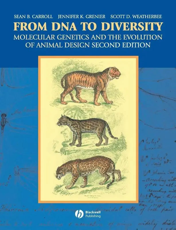 Blauw hardcover leerboek van dna to diversity over genetics and de evolutie van dierenontwerp tweede editie