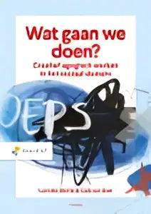 Het product wat gaan we doen bevat een zwart-wit design met de tekst wat gaan we doen voor doorlopend leren van lonneke gerrits