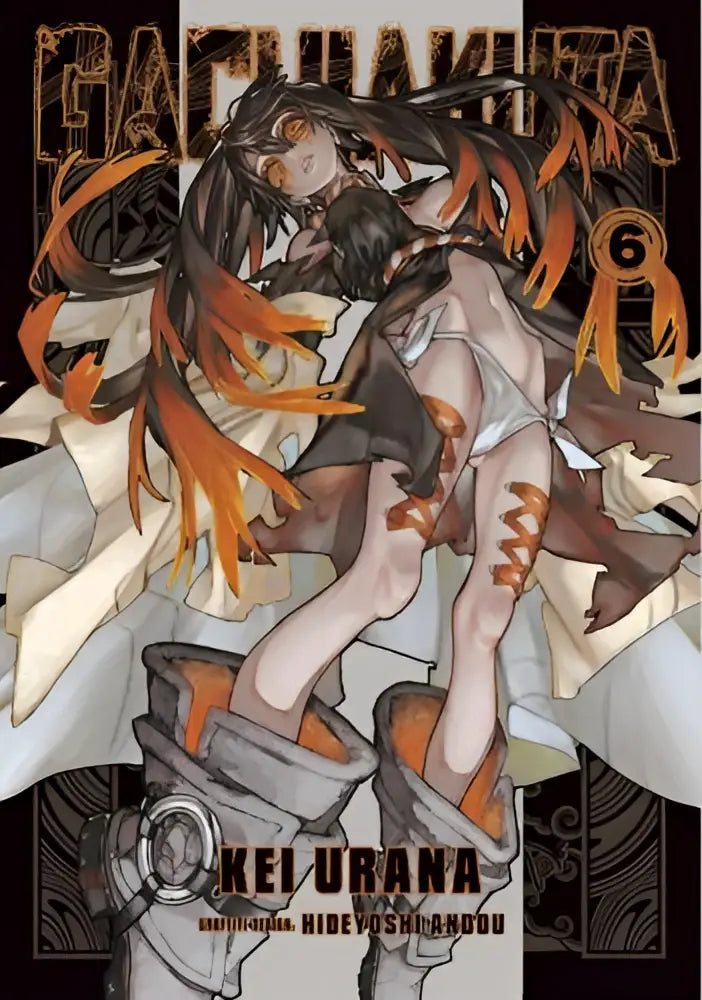 De cover van de zesde volume van gatchaman manga met een dynamische illustratie van vuurrood en zwart haar