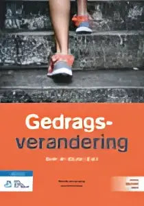 Rode sneakers met witte zolen en zwarte veters op trap zijn verbonden aan gedragsverandering door frank verhulst bsl media gezondheid algemeen