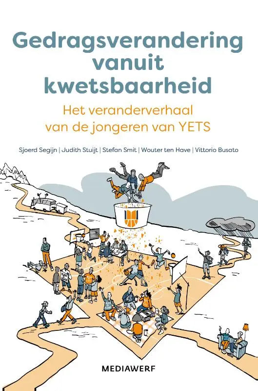 Boekcover van gedragsverandering vanuit kwetsbaarheid met illustratie voor jonge lezers van yets gepubliceerd door mediawerf