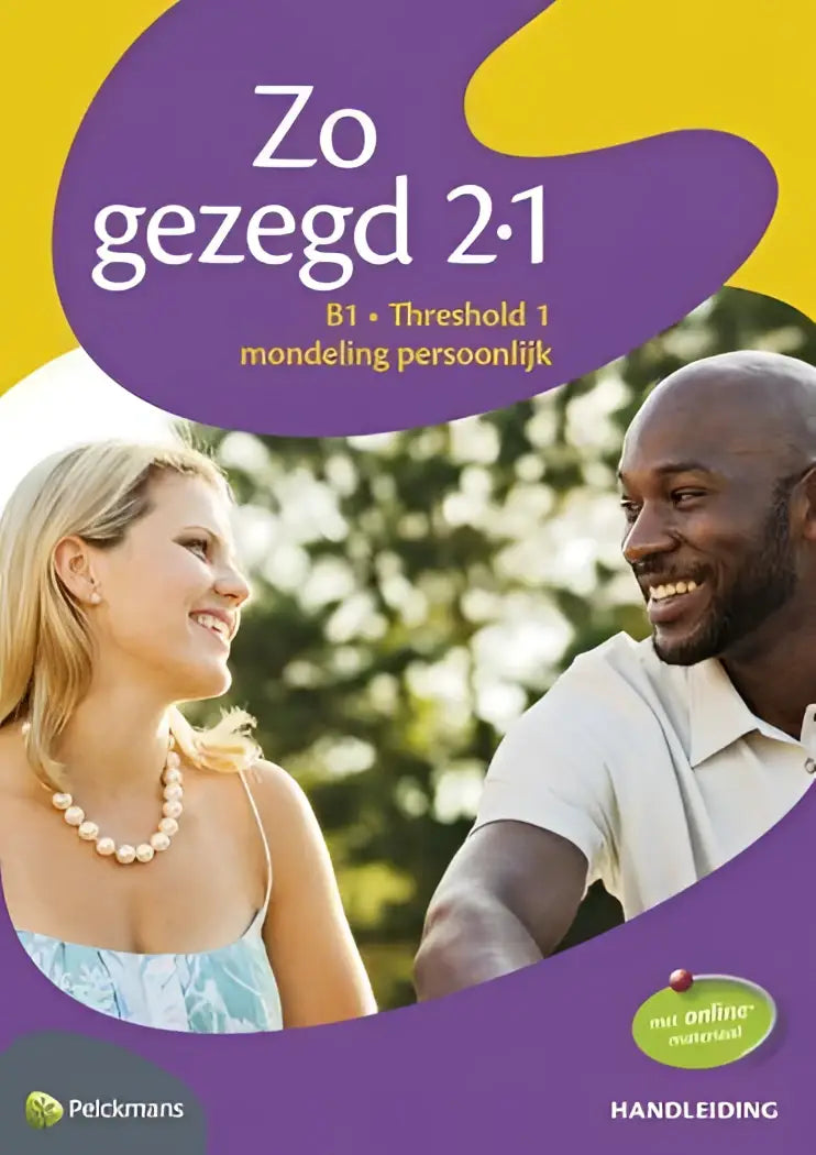 Zo gezegd 2.1 threshold 1 mondeling persoonlijk handleiding & audio-cd & dvd & didactische materialenkoffer (set)