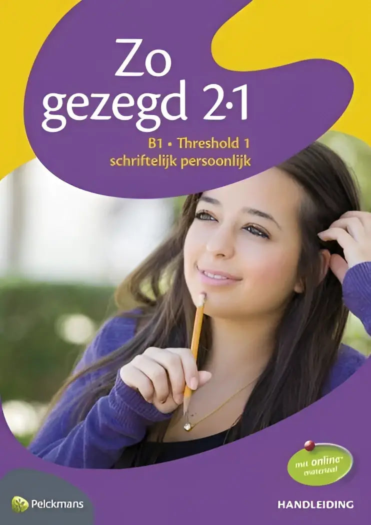 Zo gezegd 2.1 threshold 1 schriftelijk persoonlijk handleiding - zo gezegd 2.1 threshold 1 schriftelijk persoonlijk