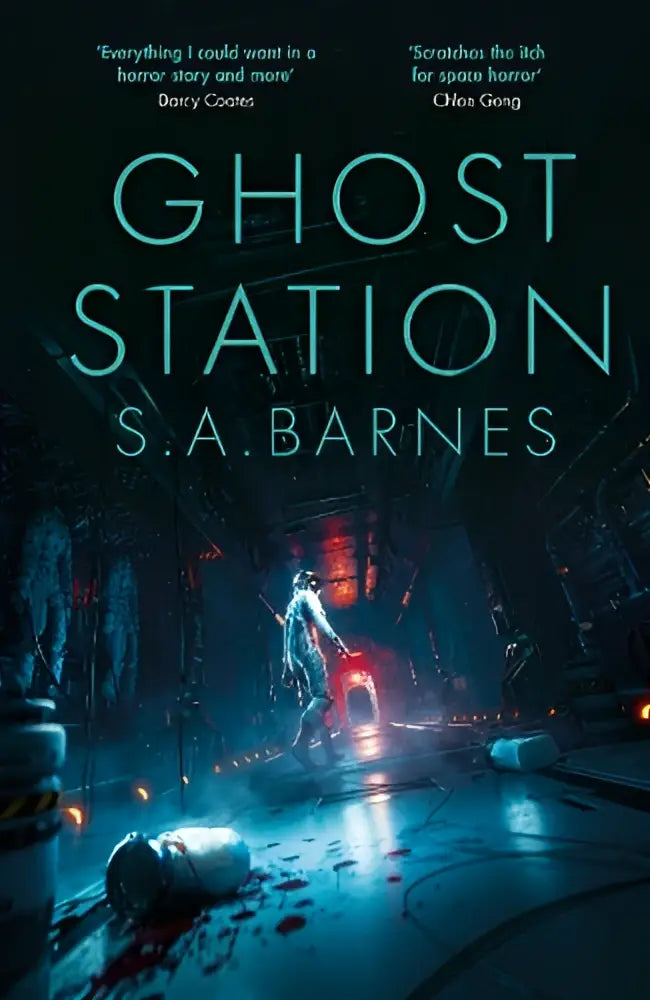 The book cover of ghost station by s.a. in 3am books featuring a dark, eerie design for bovennatuurlijke fictie readers