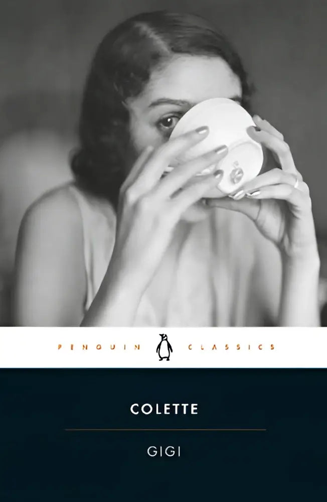 Penguin classics paperback van gigi door colette met zwart-witte cover, klassieke literatuur en tijdloze verhalen