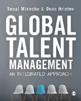 De boekcover van global talent management an integrated approach toont witte tekst op een donkere achtergrond met auteursnamen bovenaan