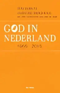 Vibrante oranje poster van god in nederland met witte tekst good in nederland en jaartallen 1986 2024 door joantine berghuijs ton bernts vbk media