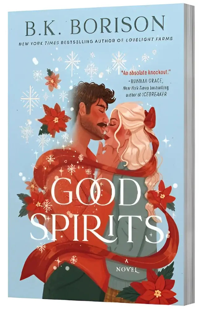 Cover van het boek good spirits door B.K. in een roman getiteld good spirits met frisse blauwe tinten