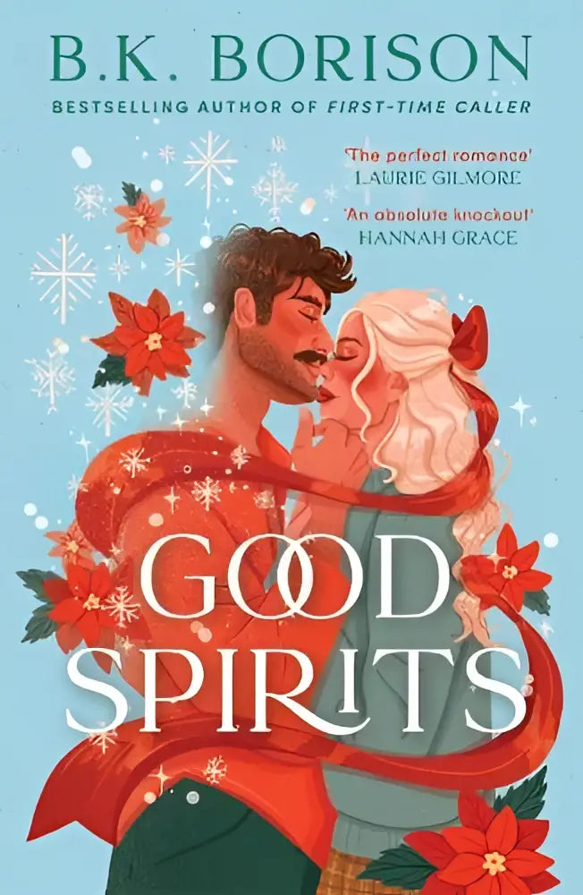 Boekcover van good spirits door b.k. met moderne typografie en warme kleuren voor inspirerend boek