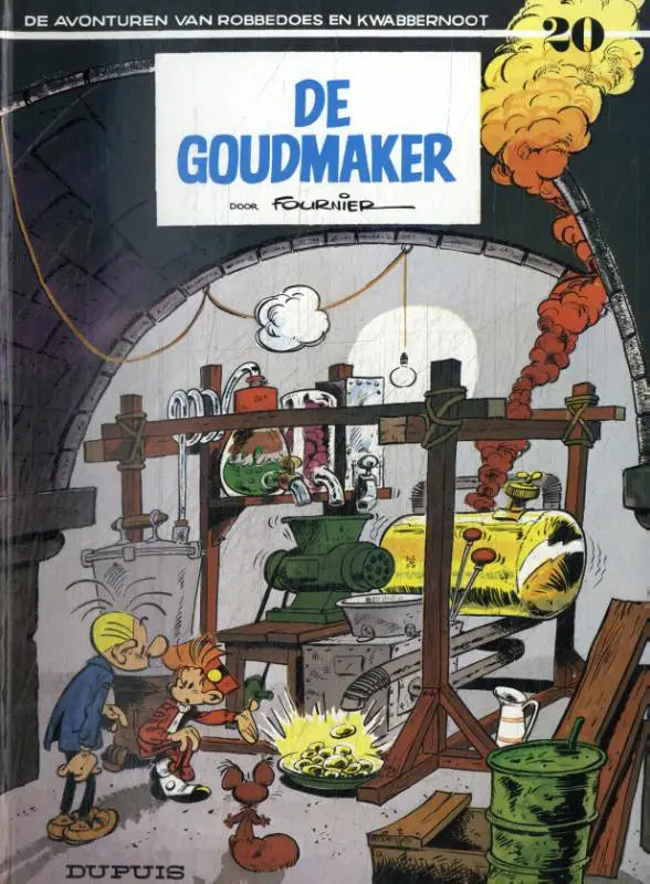 De goudmaker comic cover by jean-claude fournier showing a detailed goldsmith workshop illustration strips algemeen