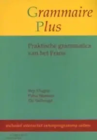 Grammaire plus werkboek met witte omslag en zwarte tekst voor grammatica leren en oefenen
