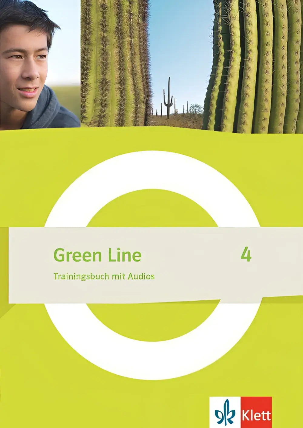 Green line 4 trainingsbuch mit audios klasse 8 mit limonengrünem cover und weißem kreisdesign