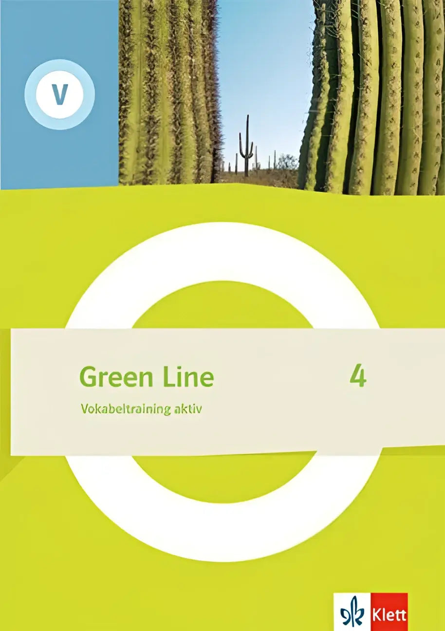 Green line 4 vokabeltraining aktiv arbeitsheft mit lösungen klasse 8 limonengrünes cover mit kakteenmotiv klett logo