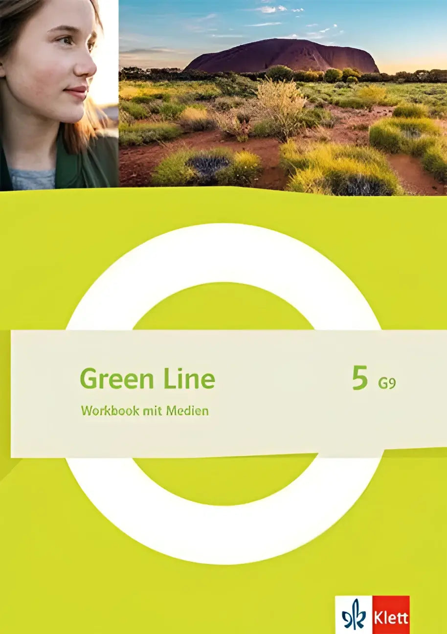 Green line 5 g9 workbook mit medien klasse 9 mit limonengrüner cover und weißem kreisdesign