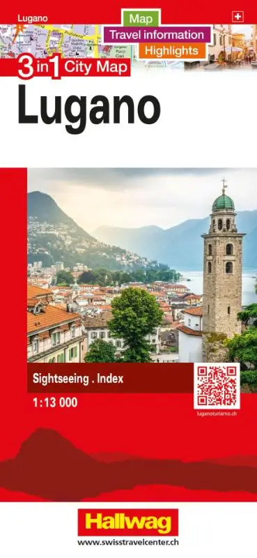 Hallwag Stadtplan Lugano - 3 in 1: Stadtplan, Reiseinformationen und Highlights!