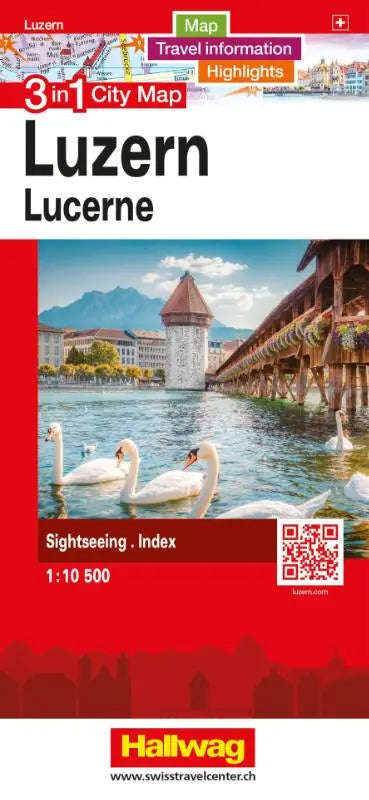 Hallwag Stadtplan Luzern - 3 in 1: Stadtplan, Reiseinformationen und Highlights!