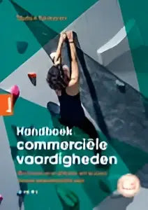 Het handboek commerciële waarderingen van stefan renkema heeft een modern zwart-wit abstract omslagontwerp