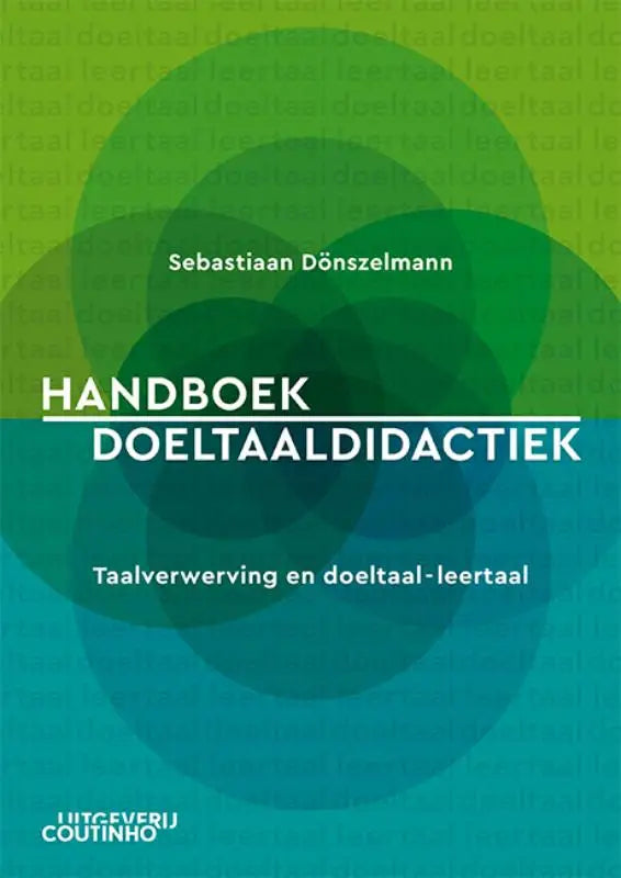 Boekcover Handboek doeltaaldidactiek met groene kringen en titel in wit